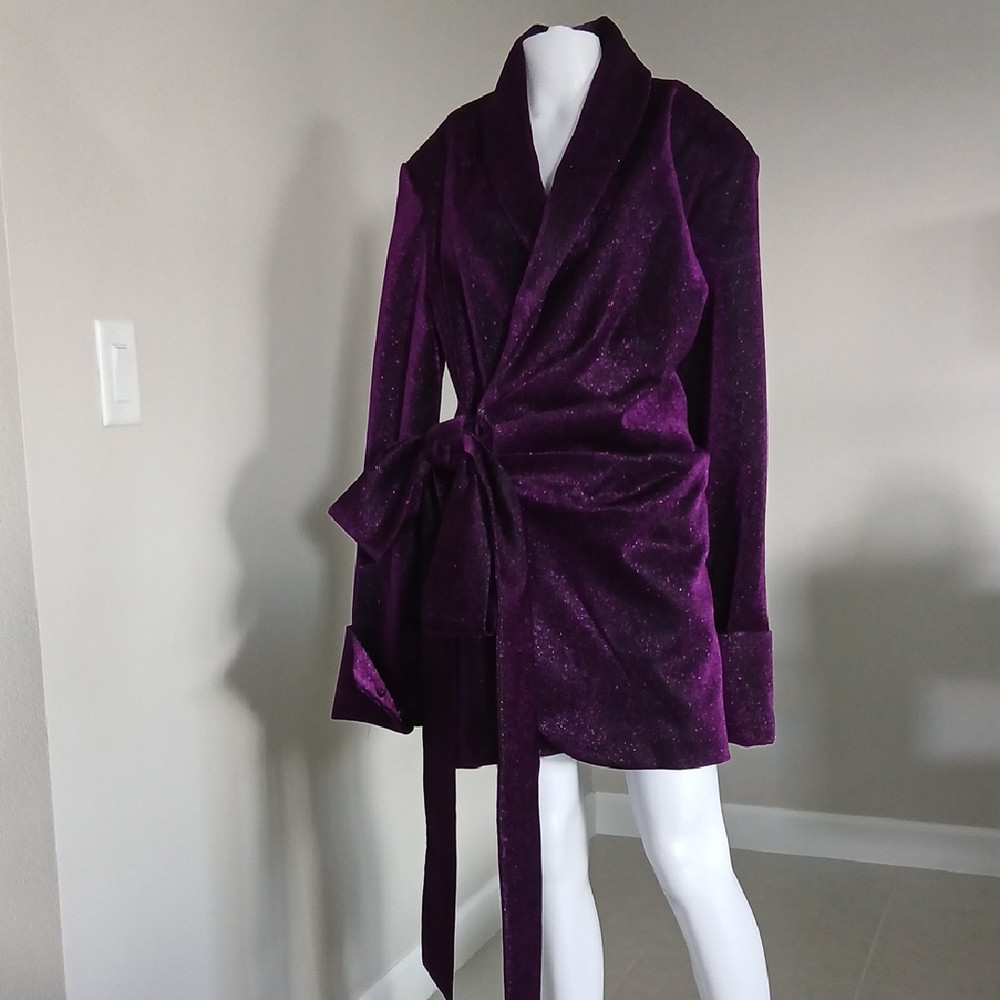 Ella Lisque, Chic Purple Long Sleeve Women's Dress